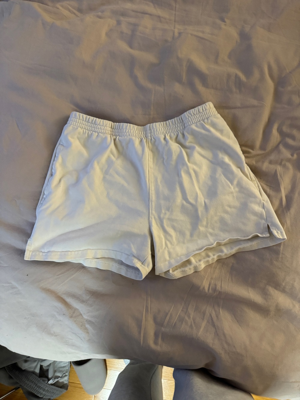 Brandy Melville cream Athletic Cotton Lounge Shorts